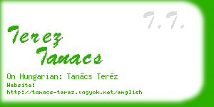 terez tanacs business card
